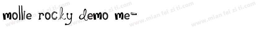Mollie Rocky DEMO Me字体转换